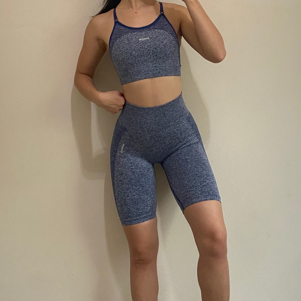 Gymshark Blue Seamless Set